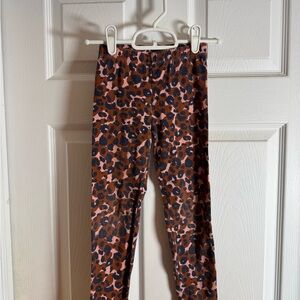 Cat & Jack Brown and Black Animal Print Leggings Size 6/6X